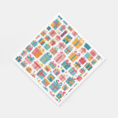 Cute Gifts in Bags and Boxes with Ribbons Pattern スタンダードランチョンナプキン (角)