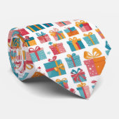 Cute Gifts in Bags and Boxes with Ribbons Pattern ネクタイ (ロール)