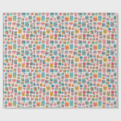 Cute Gifts in Bags and Boxes with Ribbons Pattern ラッピングペーパー (フラット)