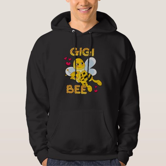 Cute Gigi Bee Mother's Day Beekeeper Matching Fami パーカ (正面)