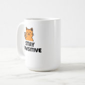 Cute Ginger Cat Thumbs up Coffee mug コーヒーマグカップ (正面左)