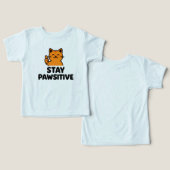 cute Ginger cat thumbs up toddler T-Shirt (デザイン正面&裏面)