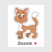 Cute ginger kitten sticker シール (シート)