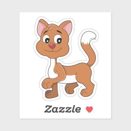 Cute ginger kitten sticker シール (シート)