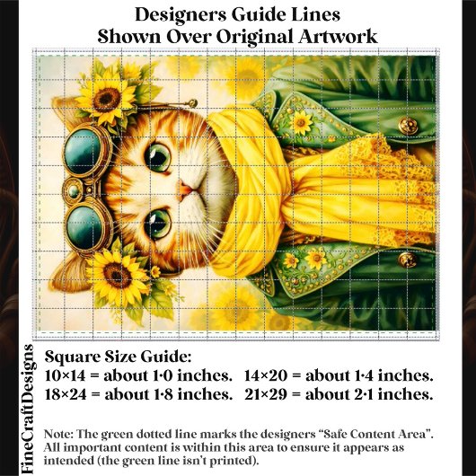 Cute Ginger Sunflower Steampunk Cat FE6 Decoupage 薄葉紙