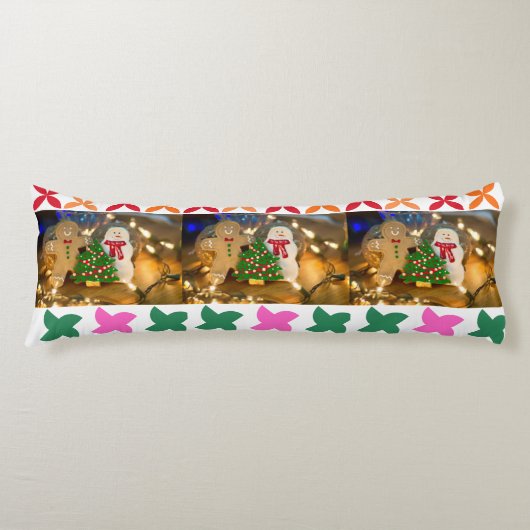 Cute Gingerbread Christmas Body Pillow ボディピロー (正面)