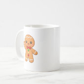 Cute Gingerbread Christmas Mug コーヒーマグカップ (正面左)
