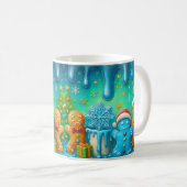 Cute Gingerbread Christmas Mug Wrap コーヒーマグカップ (正面右)