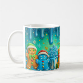 Cute Gingerbread Christmas Mug Wrap コーヒーマグカップ