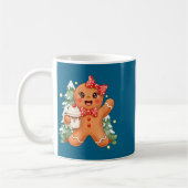 Cute Gingerbread Christmas Snow Xmas For Men Women コーヒーマグカップ (左)