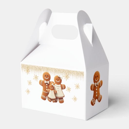 Cute Gingerbread Cookie Decorating Party フェイバーボックス (裏面サイド)