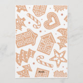 Cute Gingerbread Cookie Decorating Party  招待状 (裏面)