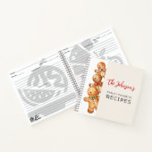 Cute Gingerbread Cookies Family Favorite Recipes ノートブック (内部)