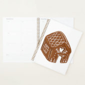 Cute Gingerbread House Holiday Cookie プランナー手帳 (ディスプレー)