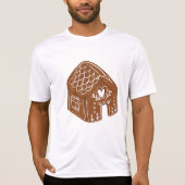 Cute Gingerbread House Holiday Cookie Tシャツ (正面)
