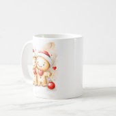 Cute Gingerbread Man Christmas Mug Wrap コーヒーマグカップ (正面左)