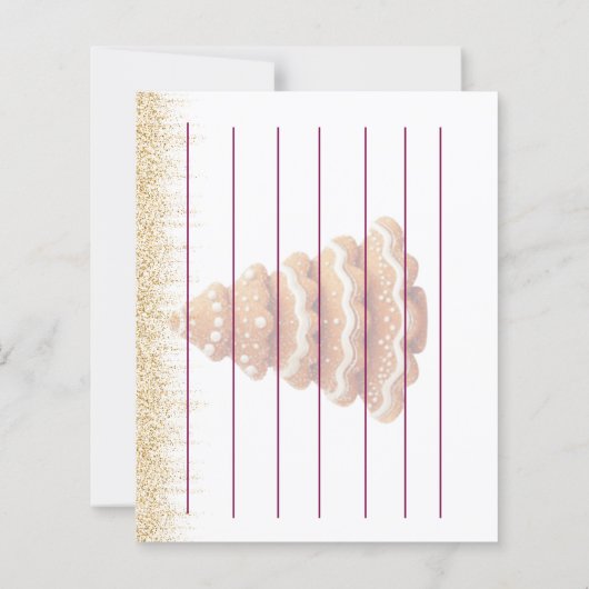 Cute Gingerbread Man Christmas recipe card (裏面)