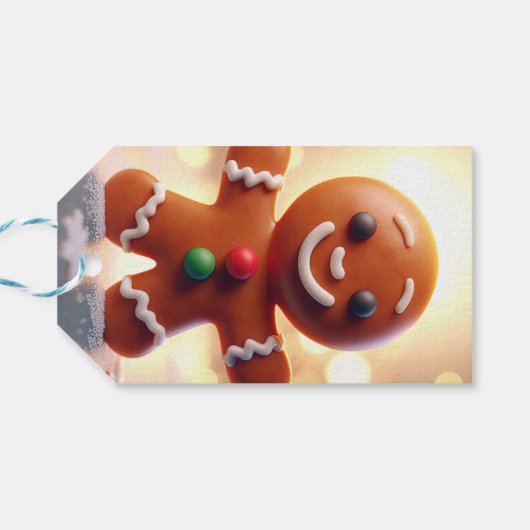 Cute gingerbread man cookie ギフトタグ (裏面横)