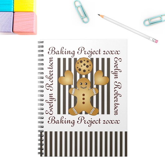 Cute Gingerbread Man Cookie ノートブック
