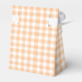 Cute Gingham Halloween Ghost 1st Birthday フェイバーボックス (裏面サイド)