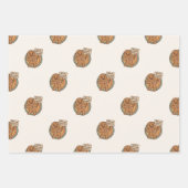 Cute Gingy Gingerbread Christmas Wrapping Paper ラッピングペーパーシート (正面2)