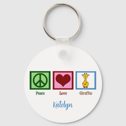 Cute Giraffe キーホルダー (正面)