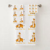 Cute Giraffe - Bathroom Towel Set バスタオルセット (インサイチュ)