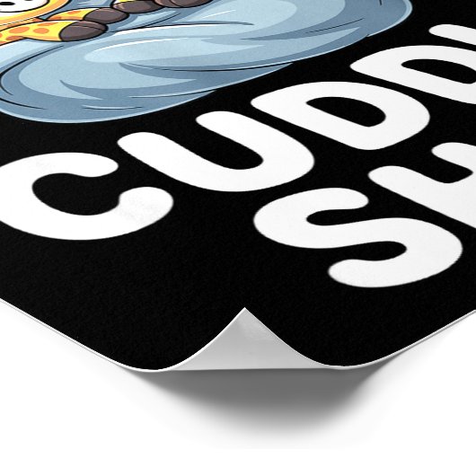 Cute Giraffe Couple This Is Our Cuddle  ポスター (角)