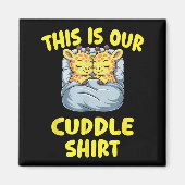 Cute Giraffe Couple This Is Our Cuddle  マグネット (正面)