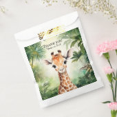 Cute Giraffe Jungle Baby Shower Party Beautiful フェイバーバッグ (封をした状態)