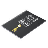 Cute Giraffe Lover Gifts Animals Funny Humor ノートブック (左側)