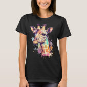 Cute Giraffe Men Women Kids Tシャツ (正面)