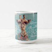 Cute Giraffe  Mug - Adorable Animal Art Decor コーヒーマグカップ (中央)