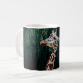 CUTE GIRAFFE PORTRAIT コーヒーマグカップ (正面左)