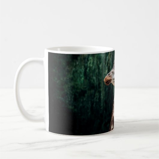 CUTE GIRAFFE PORTRAIT コーヒーマグカップ (左)