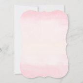 Cute Girl Bunny Baby Shower Invitation 招待状 (裏面)