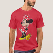 Cute Girl Cartoon Mouse Pose friend Tシャツ (正面)