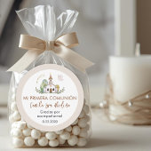 Cute Girl First Holy Communion Gifts and  Favors  ラウンドシール