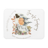 Cute Girl Friendsgiving Thanksgiving Dinner マグネット (横)