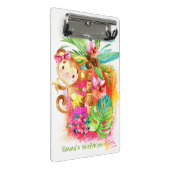 Cute Girl Monkey Climbing Tree ミニクリップボード (アングル)