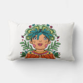Cute Girl, Throw Pillow ランバークッション (正面)