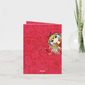 Cute Girl Valentine or Note Cards シーズンカード (裏面)