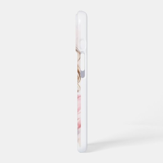 Cute girl with camera phone case iPhone 16ケース (左側面)