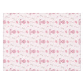 Cute Girls Birthday Pink Dinosaur テーブルクロス (正面(横))