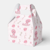 Cute Girls Birthday Pink Dinosaur フェイバーボックス (裏面サイド)