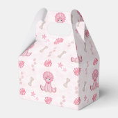 Cute Girls Birthday Pink Dinosaur フェイバーボックス (正面サイド)