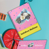 Cute Girls Name Police Dog in Car ノートブック