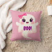 Cute girly Boo! Ghost クッション (ブランケット)