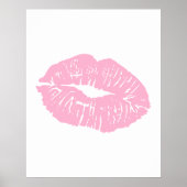 Cute Girly Bow Wall  ポスター (正面)