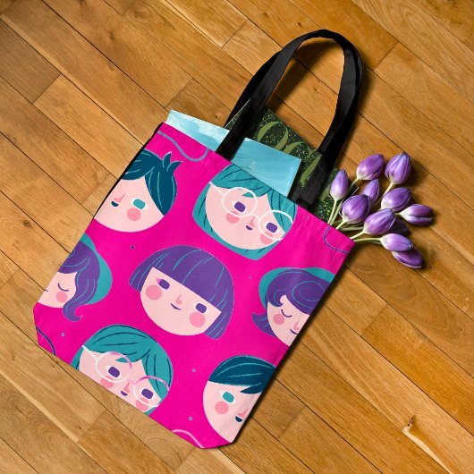 Cute girly Christmas tote bag トートバッグ